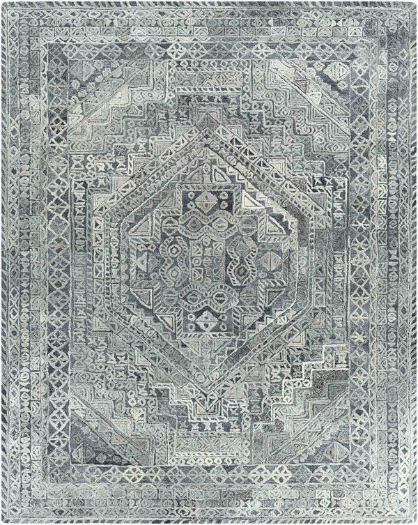 Surya Vancouver Handmade 2' X 3' Rug - Timeless Elegance With Soft Wool & Viscose, Medium Pile Comfort Light Slate Wool,Viscose Vcr2304-23