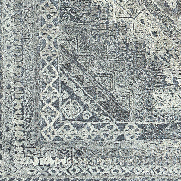 Surya Vancouver Handmade 2' X 3' Rug - Timeless Elegance With Soft Wool & Viscose, Medium Pile Comfort Light Slate Wool,Viscose Vcr2304-23