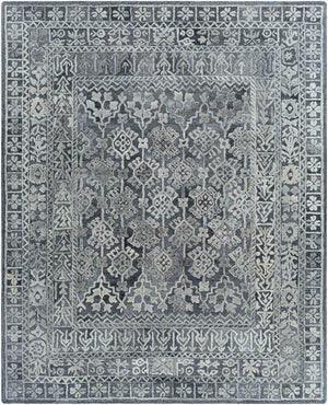 Surya Vancouver Handmade 2' X 3' Rug - Timeless Elegance With Soft Wool & Viscose, Medium Pile Comfort Light Slate Wool,Viscose Vcr2305-23