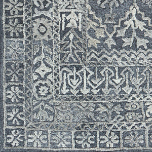 Surya Vancouver Handmade 2' X 3' Rug - Timeless Elegance With Soft Wool & Viscose, Medium Pile Comfort Light Slate Wool,Viscose Vcr2305-23