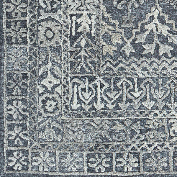 Surya Vancouver Handmade 2' X 3' Rug - Timeless Elegance With Soft Wool & Viscose, Medium Pile Comfort Light Slate Wool,Viscose Vcr2305-23