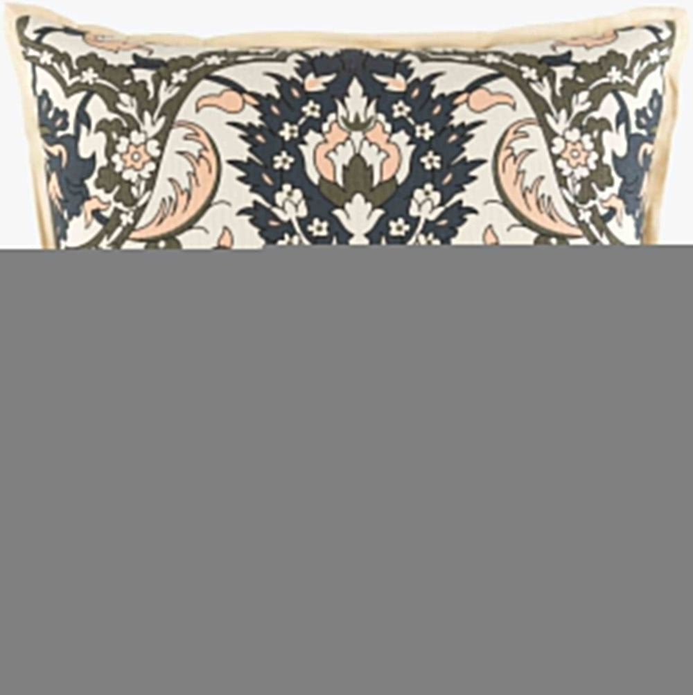 Surya Vincent 18"X18" Cotton-linen Accent Pillow - Luxurious Texture For Living Room & Bedroom Decor Charcoal Linen,Cotton,Cotton Vct002-1818p