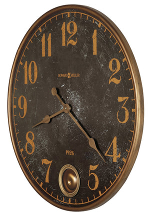 Hekman Furniture 625733 Union Depot Oversized Wall Clock - Antique Brass Accents & Aged Black Dial For Any Decor  Union Depot Gallery Wall Clock 625733