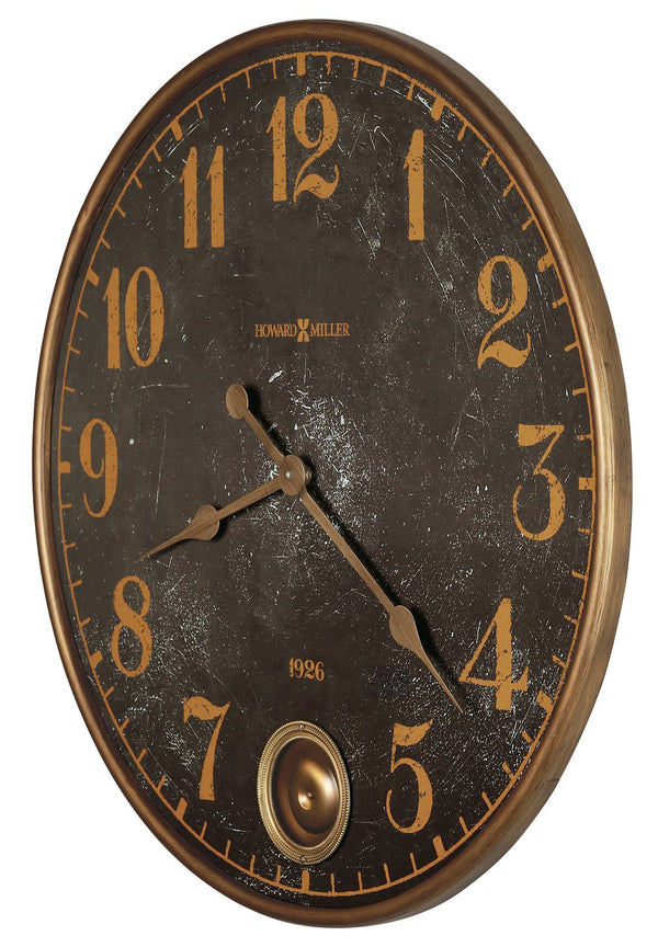 Hekman Furniture 625733 Union Depot Oversized Wall Clock - Antique Brass Accents & Aged Black Dial For Any Decor  Union Depot Gallery Wall Clock 625733