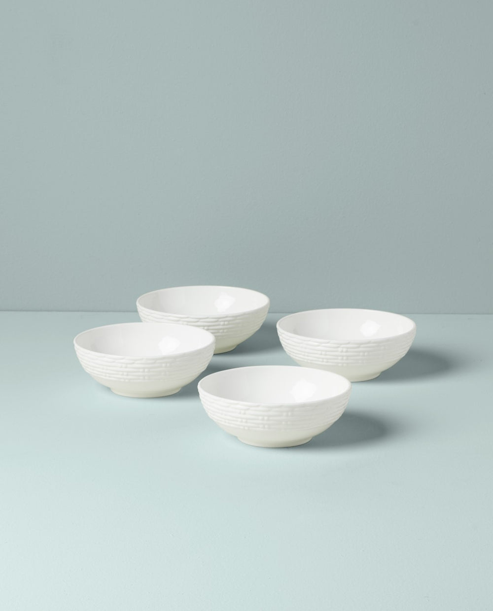 Lenox Wicker Creek All-Purpose Bowls, Set of 4 White, WHITE BONE CHINA 895308