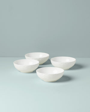 Lenox Wicker Creek All-Purpose Bowls, Set of 4 White, WHITE BONE CHINA 895308