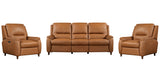 Parker House Austin - Caramel Cream Power Reclining Sofa And 2 Recliners Brown Top Grain Leather With Match (X) Maus-311ph-cmcr