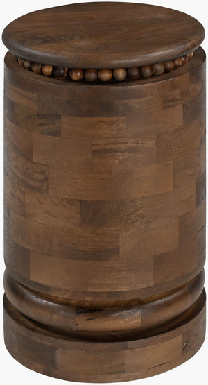 Surya Vidas Bohemian Global Handcrafted End Table for Living Room Bedroom Eclectic Decor VDAS001-231414