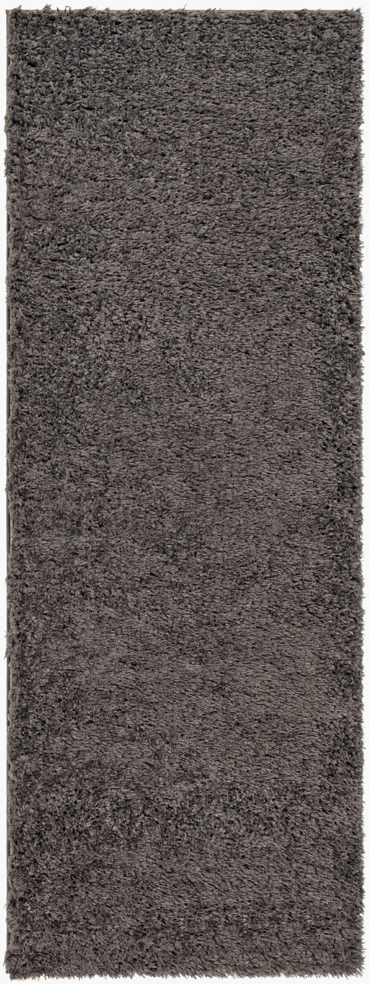 Livabliss Verde Plush Polyester Runner Rug for Hallways Entryways and Bedside Modern Decor Black 2'7" x 7'3" VDE2303-2773