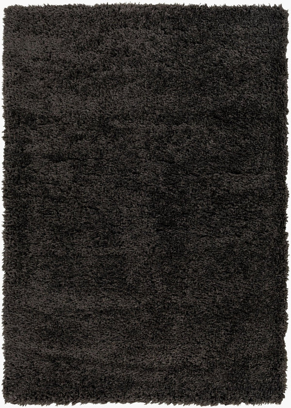 Livabliss Verde Plush Polyester Runner Rug for Hallways Entryways and Bedside Modern Decor Black 9'2" x 12' VDE2303-9212