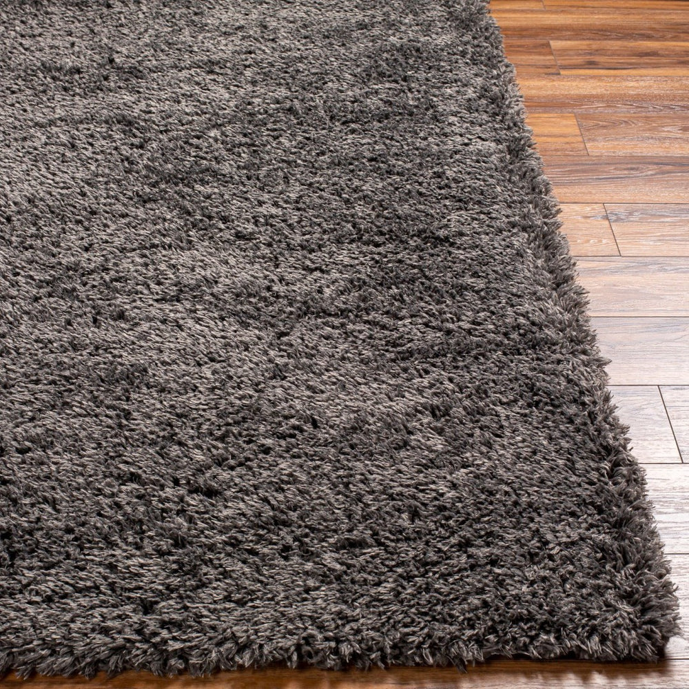 Livabliss Verde Plush Polyester Runner Rug for Hallways Entryways and Bedside Modern Decor Black 2'7" x 7'3" VDE2303-2773