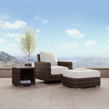 Montecito Swivel Rocker Club Chair in Canvas Flax w/ Self Welt SW2501-21SR-FX-STKIT Sunset West