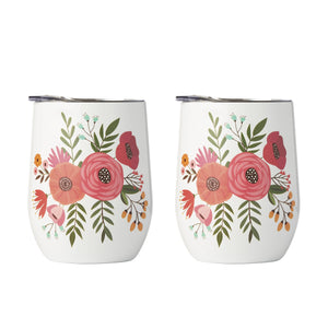 Lenox Cambridge Floral Wine Growler & Tumbler 3-Piece Set NO COLOR METAL E9191PCBWFDS