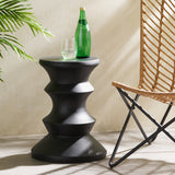 Christopher Knight Home® - Noble House - Adilynn Indoor 22" Light-Weight Concrete Side Table, Black