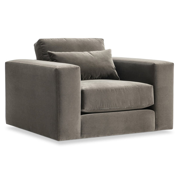 Bernhardt Bernhardt Felix Oversized Swivel Accent Chair Deep Plush Seating Modern Living Room B5672SB