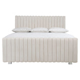 Silhouette Channel Upholstered King Panel Bed