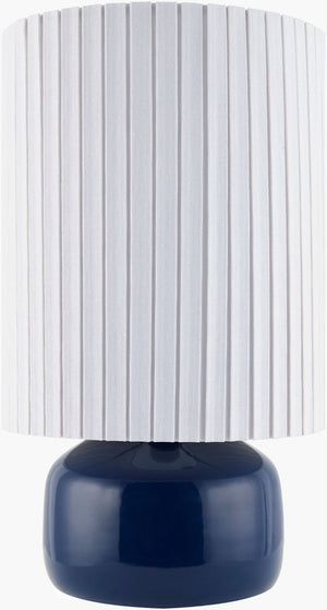 Livabliss Vadso Ceramic Table Lamp Arts and Crafts Handcrafted Base with Warm Linen Shade VDS-002