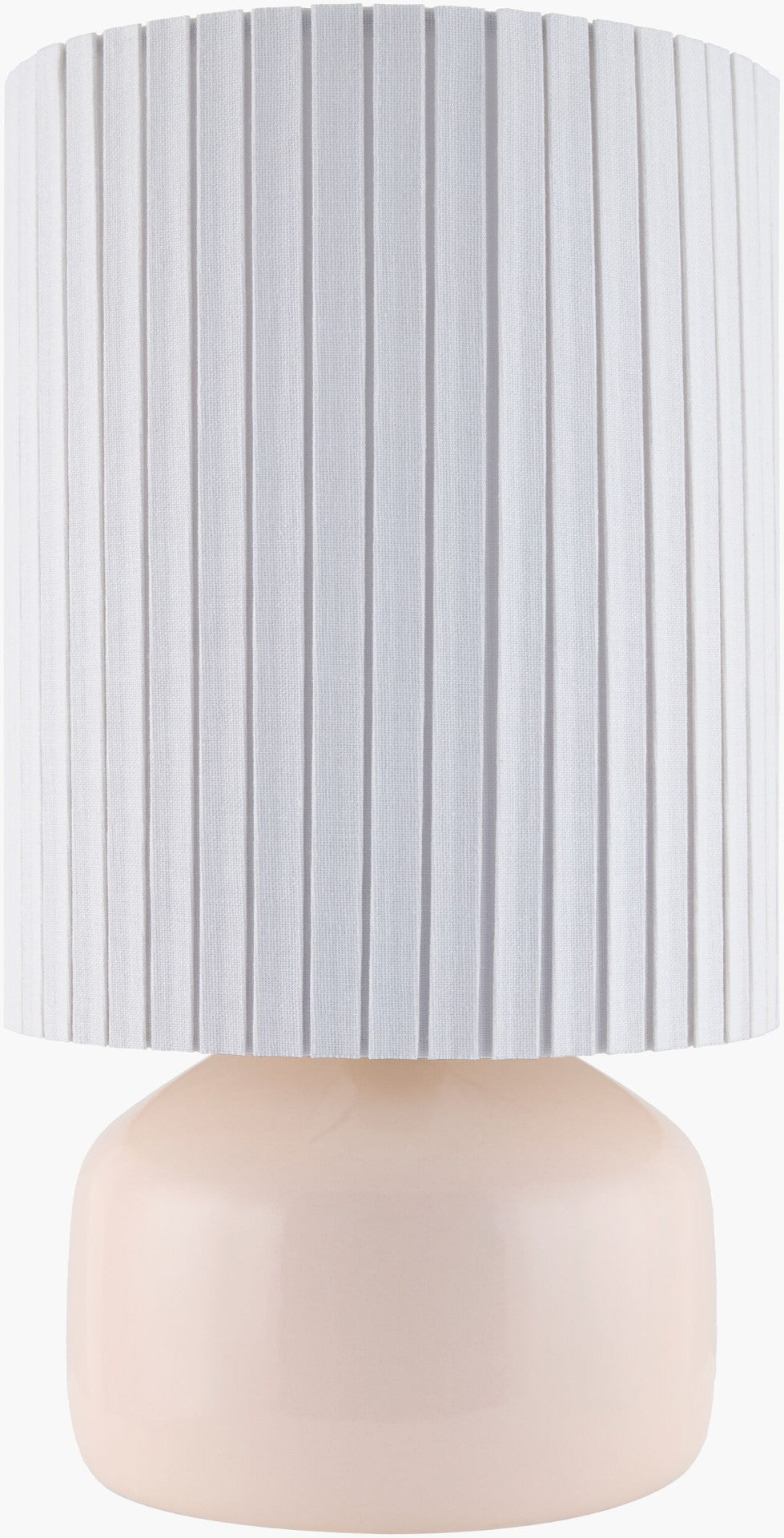 Livabliss Vadso Handcrafted Ceramic Accent Lamp with Linen Shade for Warm Ambient Bedroom Glow VDS-004