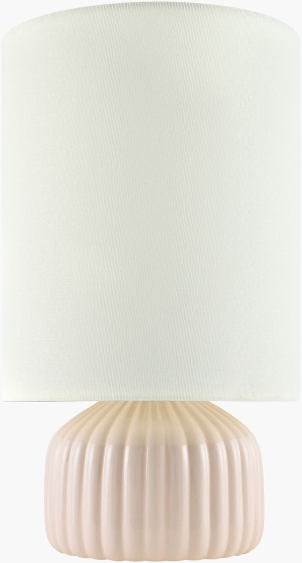 Livabliss Vadso Ceramic Arts and Crafts Table Lamp with Linen Shade for Bedside Warm Glow VDS-010