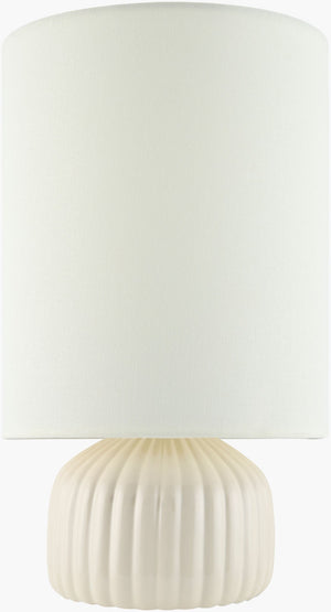 Livabliss Vadso Ceramic Table Lamp with Linen Shade Warm Ambient Glow for Bedside or Living Room VDS-012