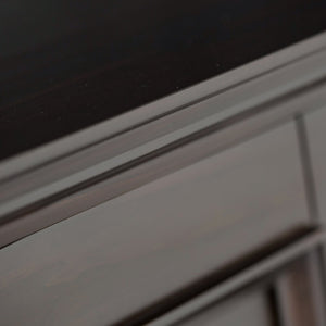 English Elm Amherst Low Storage Cabinet - Handcrafted Hickory Brown Accent For Versatile Home Organization B136P159431