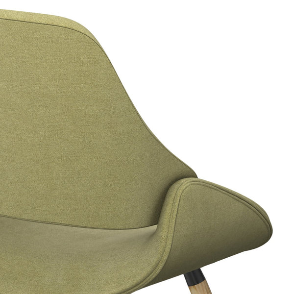 English Elm Malden Mid-Century Modern Dining Chair In Acid Green With Light Brown Bentwood Frame For Versatile Style B136P158894