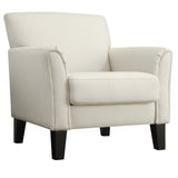 Homelegance By Top-Line Huntley Modern Accent Chair White Linen