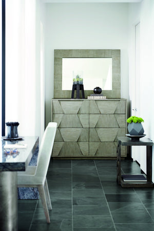 Bernhardt Bernhardt Sculptural Linea Desk With Black Forest Marble Top & Textured Graphite Pedestal, 72" K1100