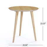 Christopher Knight Home® - Noble House - Evie Natural Oak Finished Wood End Table With Faux Wood Overlay