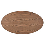 Homelegance By Top-Line Leroi Wood Oval Coffee Table Brown MDF