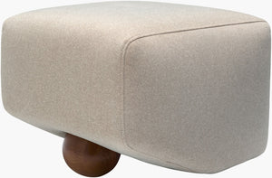 Surya Veda Square Upholstered Ottoman Polyester Footrest for Living Room Bedroom Office VEDA001-162121
