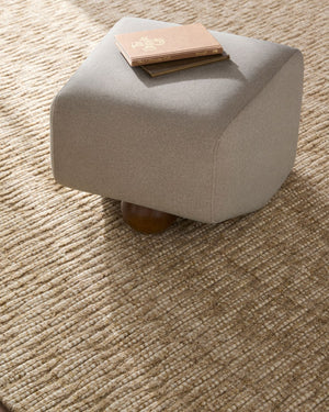 Surya Veda Square Upholstered Ottoman Polyester Footrest for Living Room Bedroom Office VEDA001-162121