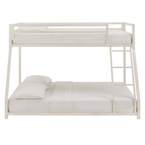 Homelegance By Top-Line Calrissian Metal Bunk Bed White Metal