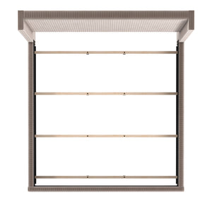 Homelegance By Top-Line Mylah Pleated Velvet Wingback Bed Taupe Velvet