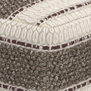 English Elm Grady Square Pouf - Handcrafted Earth Tone Accent For Comfort, Seating, Or Footstool Use B136P159322