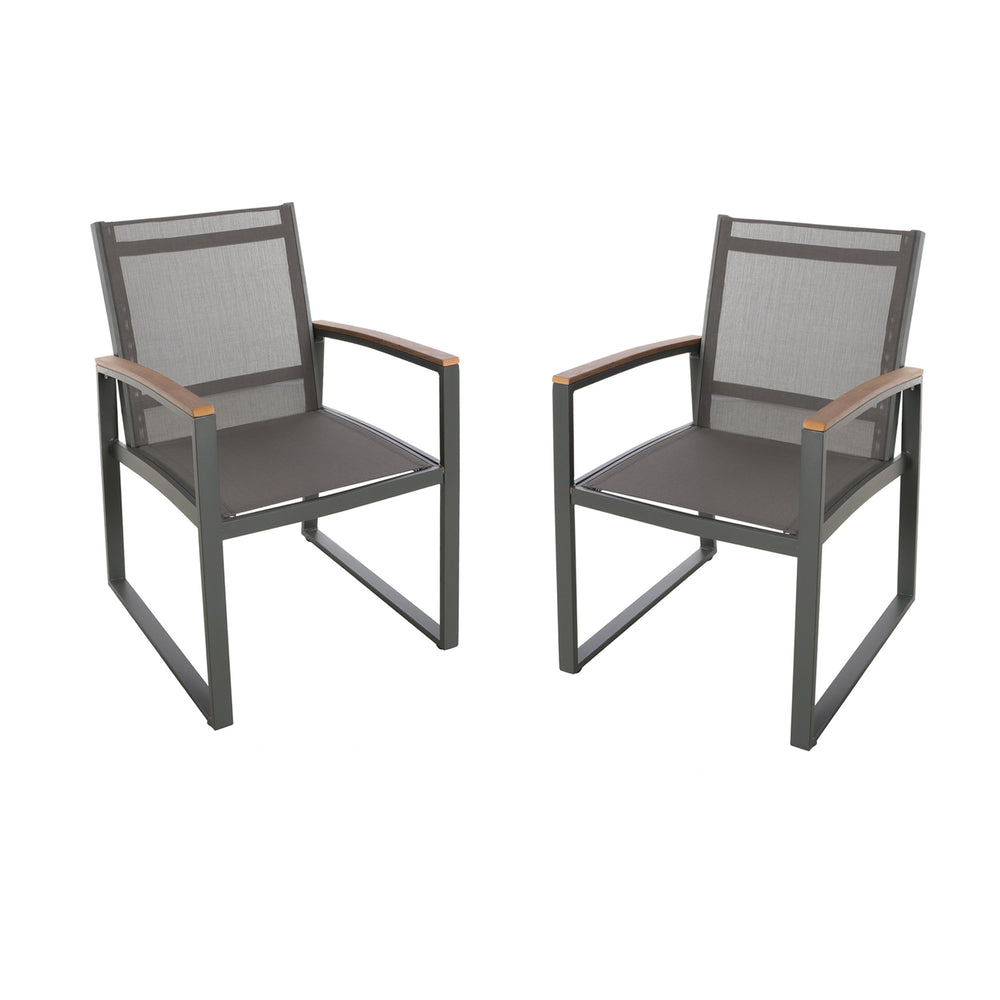 English Elm Christopher Knight Home® - Glasgow Dining Chairs Set Of 2 - Stylish Mid-Century Modern Outdoor Seating With Weather Resistance 62759.00GGRY