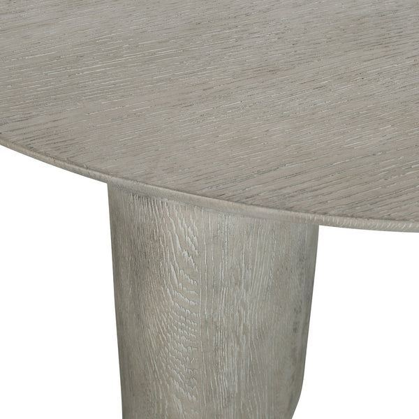 Bernhardt Bernhardt Sculptural Renzo Cocktail Table With Weathered Flint Oak Veneer & Oval Resin Legs, 54.75" 309015