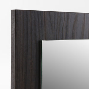 VIG Furniture Velondra Eucalypto Mirror — Solid Eucalyptus Frame, Industrial-Contemporary Rectilinear Glass Accent Piece VGACVELONDRA-BRN-MIR