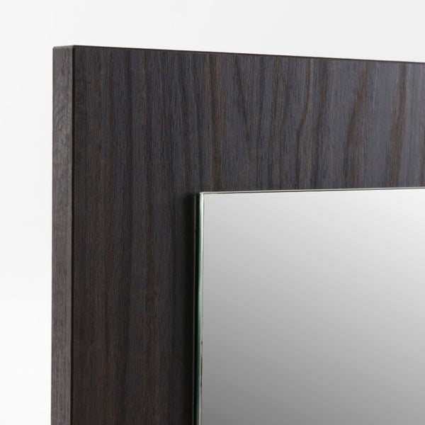 VIG Furniture Velondra Eucalypto Mirror — Solid Eucalyptus Frame, Industrial-Contemporary Rectilinear Glass Accent Piece VGACVELONDRA-BRN-MIR