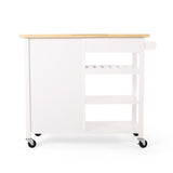 Christopher Knight Home® - Noble House - Westcliffe Contemporary Kitchen Cart with Wheels