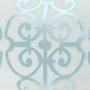 Surya Versaille 72"W X 84"L X 15"Dl Bed Skirt - Timeless Elegance In Premium Polyester & Linen Blend Pale Blue Linen,Polyester,Linen,Polyester Ver6000-cskt