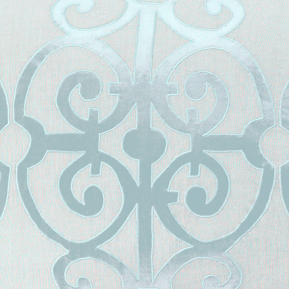 Surya Versaille Luxurious Duvet Set 88"W X 92"L - Timeless Design With Elegant Craftsmanship & Comfort Pale Blue Linen,Polyester,Linen,Polyester Ver6000-tset