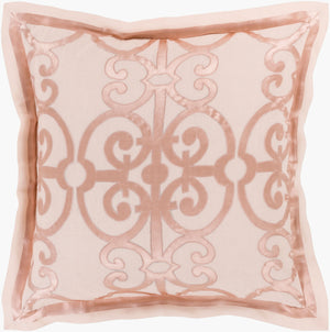 Surya Versaille Ver-6000 Sham - Timeless Elegance In Woven Polyester & Linen For Your Traditional Bedroom Pale Pink Linen,Polyester,Linen,Polyester Ver6001-ks