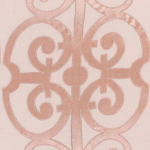 Surya Versaille 72"W X 84"L X 15"Dl Bed Skirt - Timeless Elegance In Premium Polyester & Linen Blend Pale Pink Linen,Polyester,Linen,Polyester Ver6001-cskt