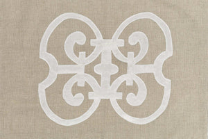 Surya Versaille 72"W X 84"L X 15"Dl Bed Skirt - Timeless Elegance In Premium Polyester & Linen Blend Taupe Linen,Polyester,Linen,Polyester Ver6005-fskt