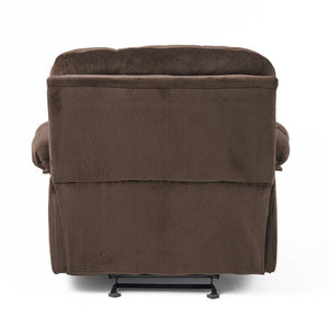 English Elm Christopher Knight Home® - Luxurious Manual Recliner Chair with Skin-Friendly Fabric, Dual Cup Holders, Ergonomic Padded Comfort Chocolate 57578.00CHO