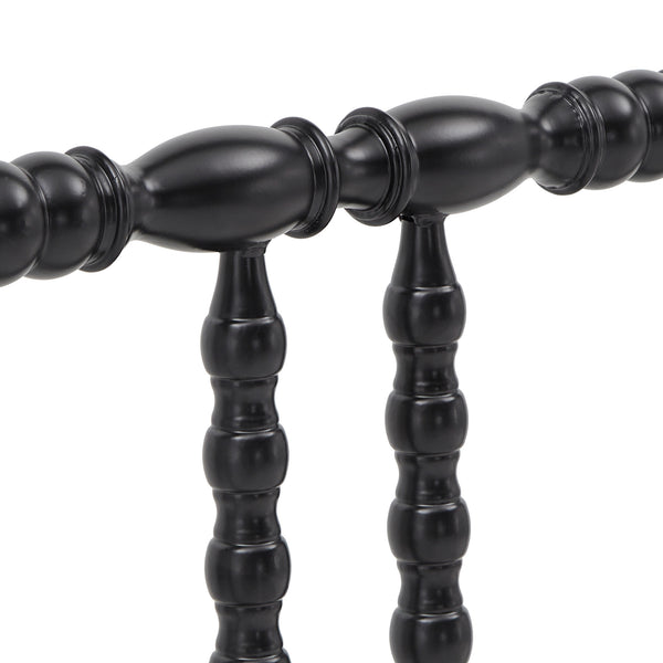 Homelegance By Top-Line Ambrose Metal Spool Bed Black Metal