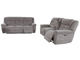 Richland Power Reclining Living Room Collection with USB Charging and Chic Quilted Tufting Design