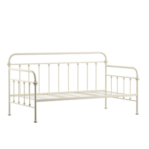 Homelegance By Top-Line Sione Antique Iron Metal Twin Daybed White Metal