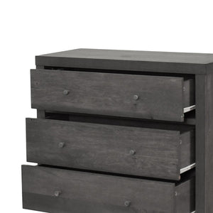 English Elm Christopher Knight Home® - NORDIC Mid-Century 3-Drawer Chest with Faux Wood Finish, Rubberwood Legs and Sleek Storage Appeal Grey 71144.00GRY